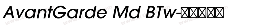 AvantGarde Md BTw字体转换